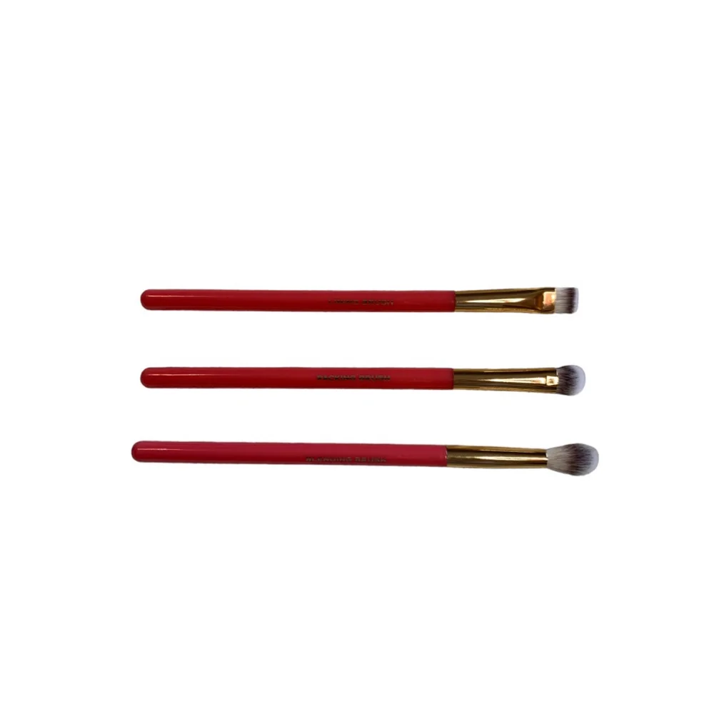 ALAMAR Essentials Pink Eyeshadow Brush Set Lining, Packing, Blending Trio